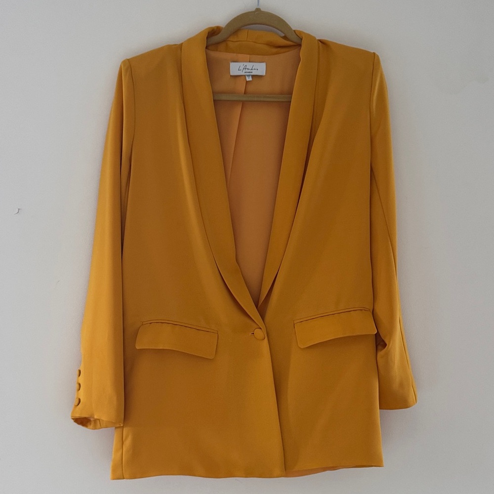 L'Academie Mustard Yellow Blazer